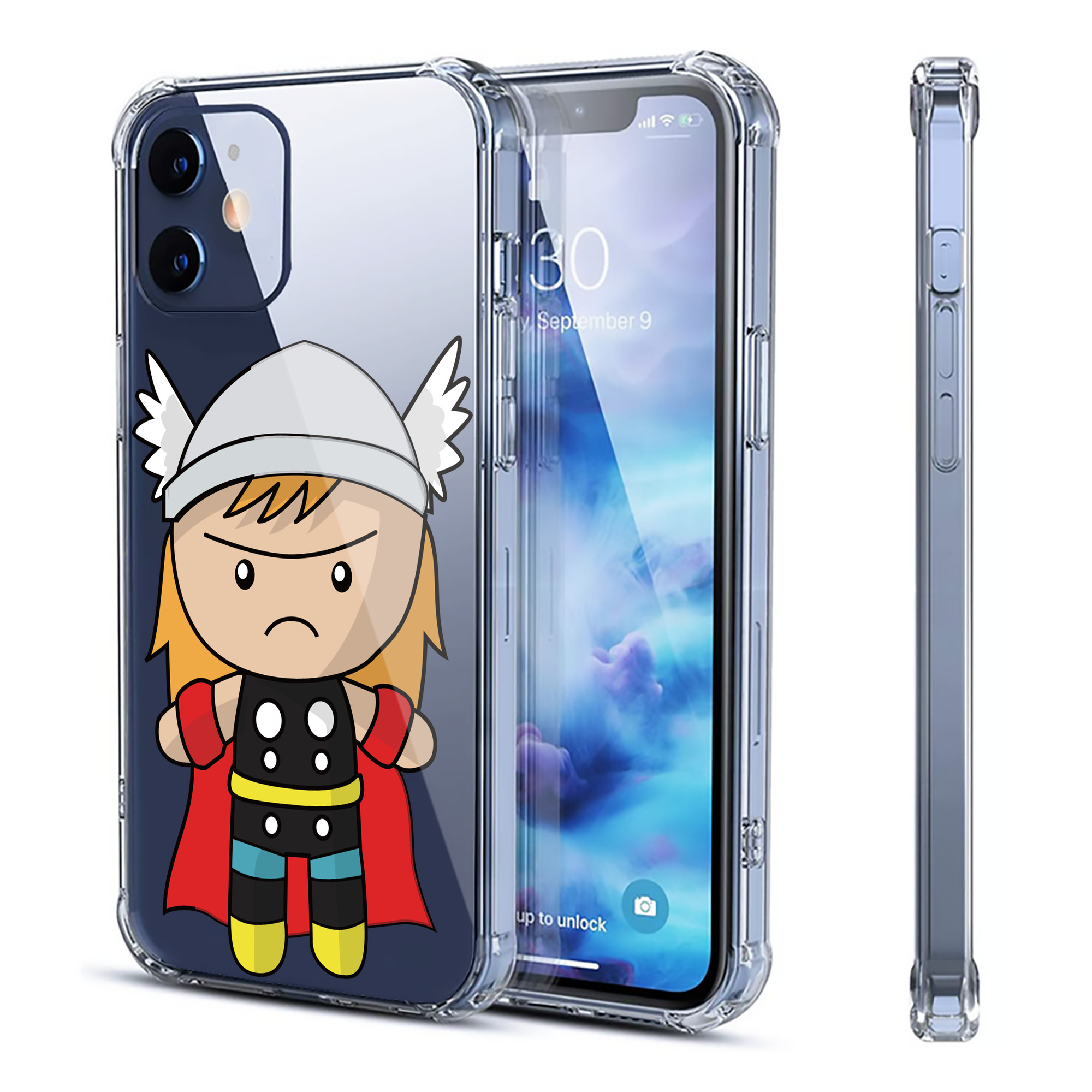 （画像用） アベンジャーズ The Avengers 【iPhone 12シリーズ対応】透明スマホケース（クリアソフトケース）
